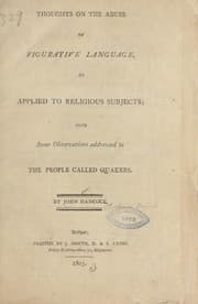 Tapa de Thoughts on the abuse of figurative language as applied to religious subjects
