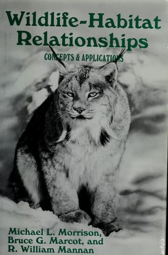 Tapa de Wildlife-habitat relationships