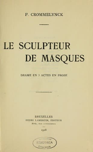 Tapa de Le sculpteur de masques