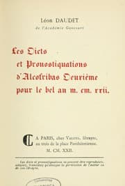 Tapa de Les Dicts et pronostiquations d'Alcofribas Deuxième pour le bel an MCMXXII