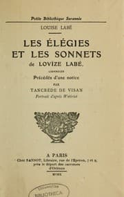 Tapa de Les elégies et les sonnets de Lovïze Labé, lionnoize