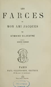 Tapa de Les farces de mon ami Jacques