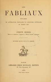 Tapa de Les fabliaux