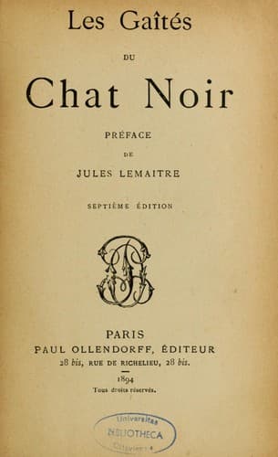 Tapa de Les Gaîtés du chat noir