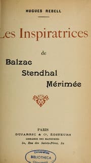 Tapa de Les Inspiratrices de Balzac, Stendhal, Mérimée