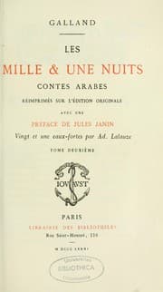Tapa de Les Mille & une nuits