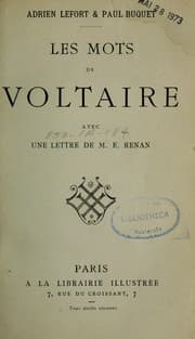 Tapa de Les mots de Voltaire