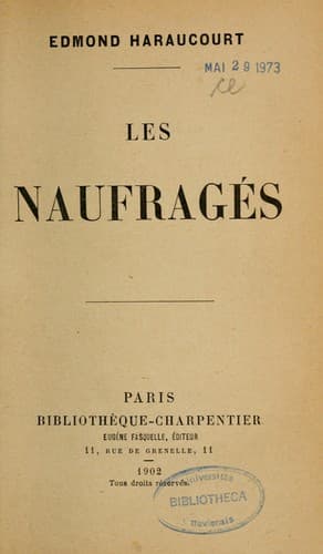 Tapa de Les naufragés
