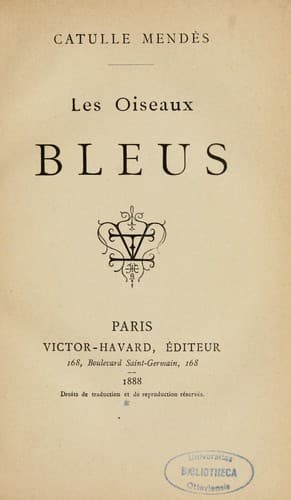 Tapa de Les oiseaux bleus
