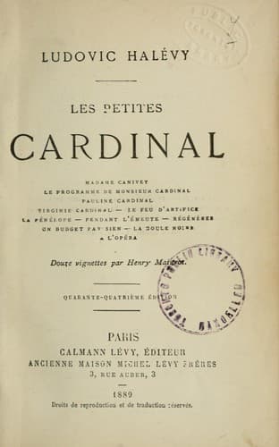 Tapa de Les petites Cardinal