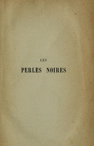 Tapa de Les perles noires