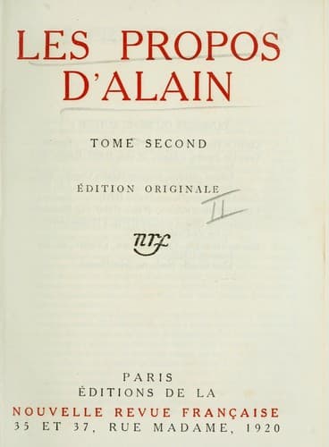 Tapa de Les propos