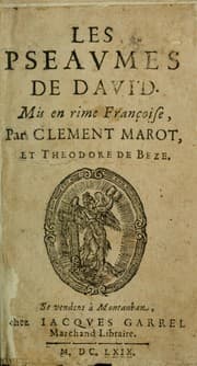 Tapa de Les pseaumes de David.  Mis en rime françoise
