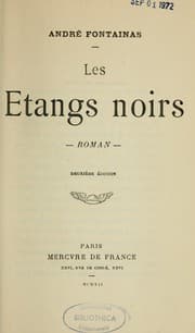 Tapa de Les étangs noirs