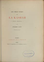 Tapa de Les trois dames de la Kasbah : conte oriental
