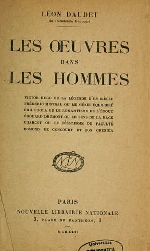Tapa de Les œuvres dans les hommes