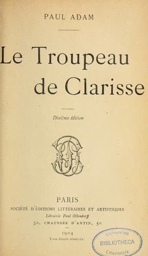 Tapa de Le troupeau de Clarisse