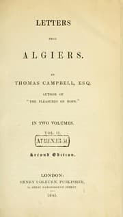 Tapa de Letters from Algiers