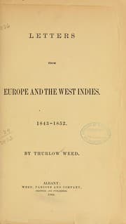 Tapa de Letters from Europe and the West Indies, 1843-1852