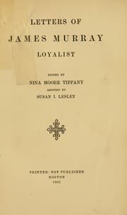 Tapa de Letters of James Murray, Loyalist (American Revolutionary Series.)
