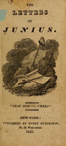 Tapa de The letters of Junius.