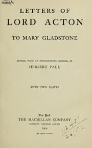 Tapa de Letters to Mary Gladstone