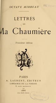 Tapa de Lettres de ma chaumière