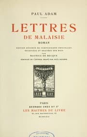 Tapa de Lettres de Malaisie