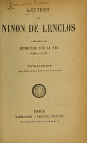 Tapa de Lettres de Ninon de Lenclos