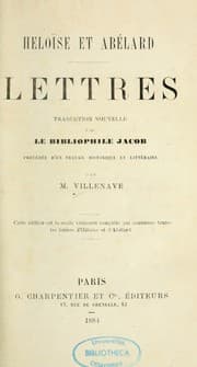 Tapa de Lettres d'Héloïse et d'Abélard