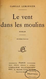 Tapa de Le vent dans les moulins, roman