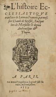 Tapa de L'histoire ecclesiastiqve
