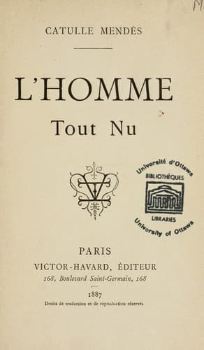 Tapa de L'homme tout nu