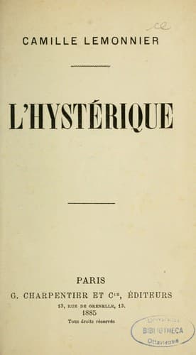 Tapa de L'hystérique