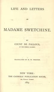 Tapa de Life and letters of Madame Swetchine