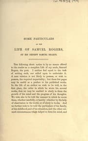 Tapa de Life of Samuel Rogers
