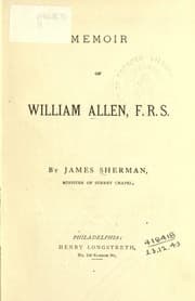 Tapa de Memoir of William Allen
