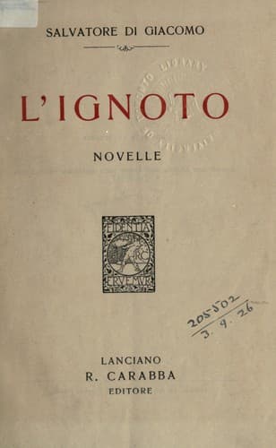 Tapa de L'ignoto