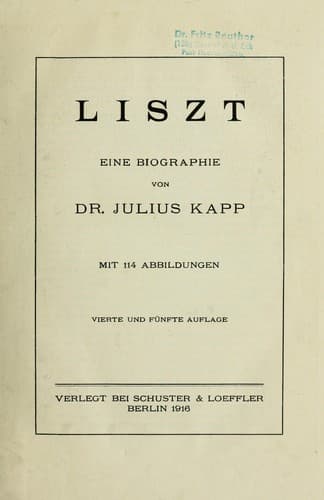 Tapa de Liszt