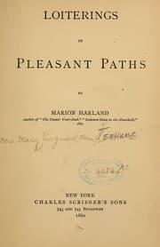 Tapa de Loiterings in pleasant paths