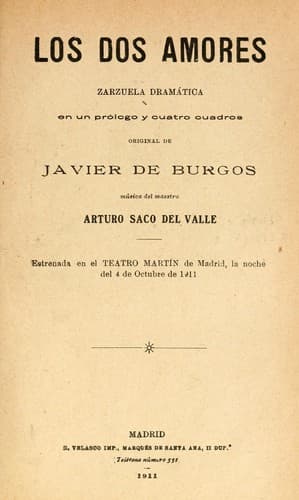Tapa de Los dos amores