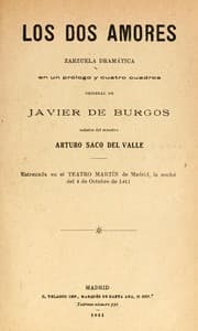 Tapa de Los dos amores