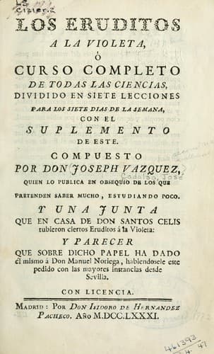 Tapa de Los eruditos a la violeta