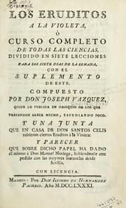 Tapa de Los eruditos a la violeta