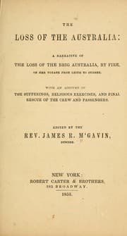 Tapa de The loss of the Australia