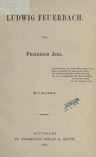Tapa de Ludwig Feuerbach