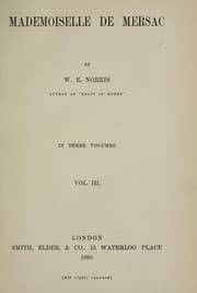 Tapa de Mademoiselle de Mersac