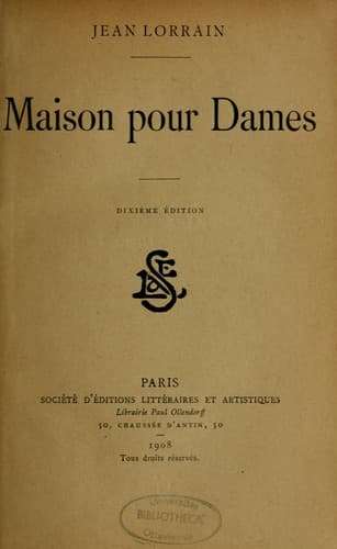 Tapa de Maison pour dames