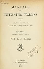Tapa de Manuale della letteratura Italiana