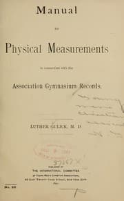 Tapa de Manual for physical measurements...